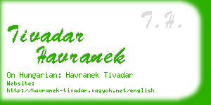 tivadar havranek business card